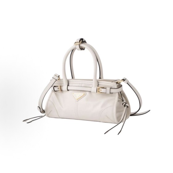 PRADA Bonnie Enamel Triangular metal logo handbag Mini Women\'s Edition